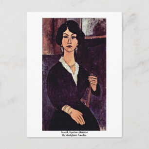Sitze algerische Almaiisa von Modigliani Amedeo Postkarte