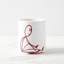 Sitzen auf der Tasse vor Ort