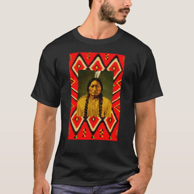 Sitzen Bull Native Amerikanische Ureinwohner Eye D T-Shirt (Vorderseite)