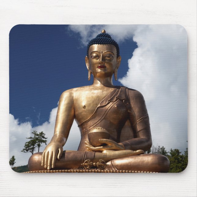 Sitzen der Buddha-Statue Mousepad (Vorne)