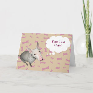 Sitzen Hübsch/Knochen für alle/individuell anpassb Feiertagskarte