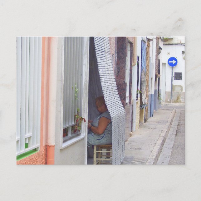 Sitzen und Denken. Postkarte (Vorderseite)