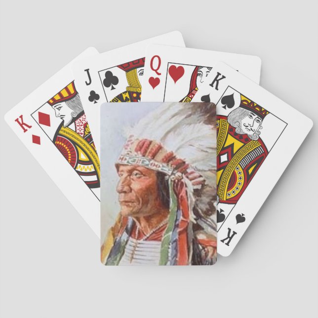 Sitzen von Bull Playing Cards Spielkarten (Rückseite)