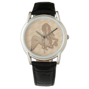 Sitzen von Meerjungfrau Armbanduhr