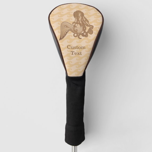 Sitzen von Meerjungfrau Golf Headcover (Vorderseite)