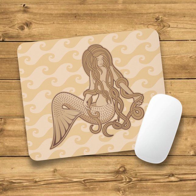 Sitzen von Meerjungfrau Mousepad (Von Creator hochgeladen)