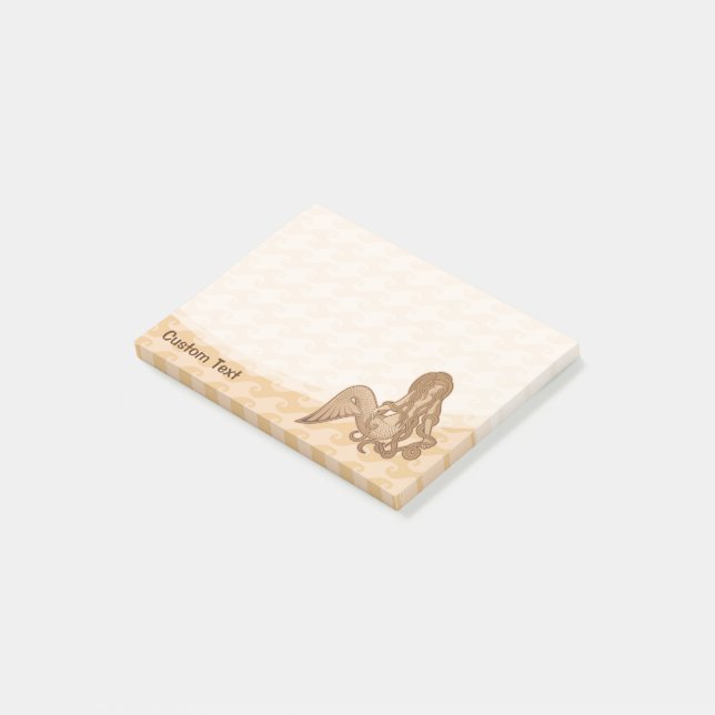 Sitzen von Meerjungfrau Post-it Klebezettel (angewinkelt)