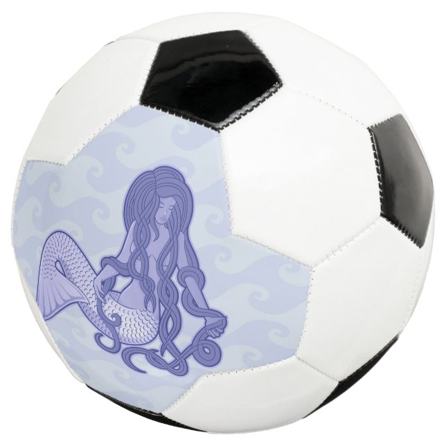 Sitzen von Mermaid Blue Fußball (Dreiviertel)