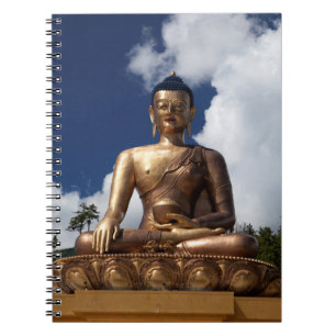 Sitzende Buddha-Statue Notizblock