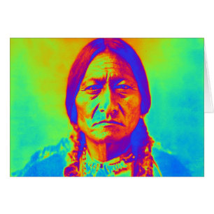 Sitzende Bull Grußkarte