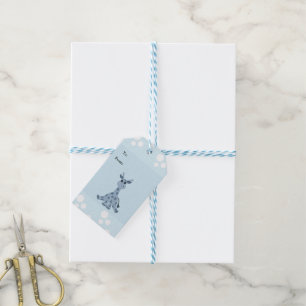 Sitzende Giraffe Geschenkanhänger