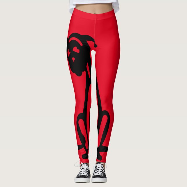 SITZENDE HUNDEikone durch Slipperywindow Leggings (Vorderseite)