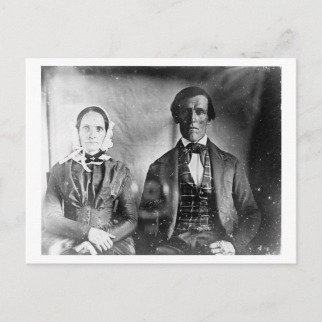 Sitzende Männer und Frauen 1840 Postkarte (Vorderseite)