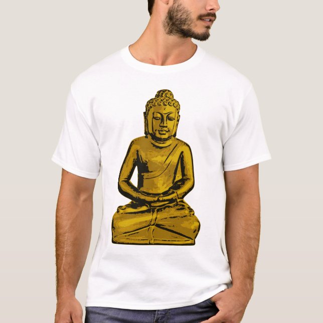 Sitzender Buddha-T - Shirt (Vorderseite)
