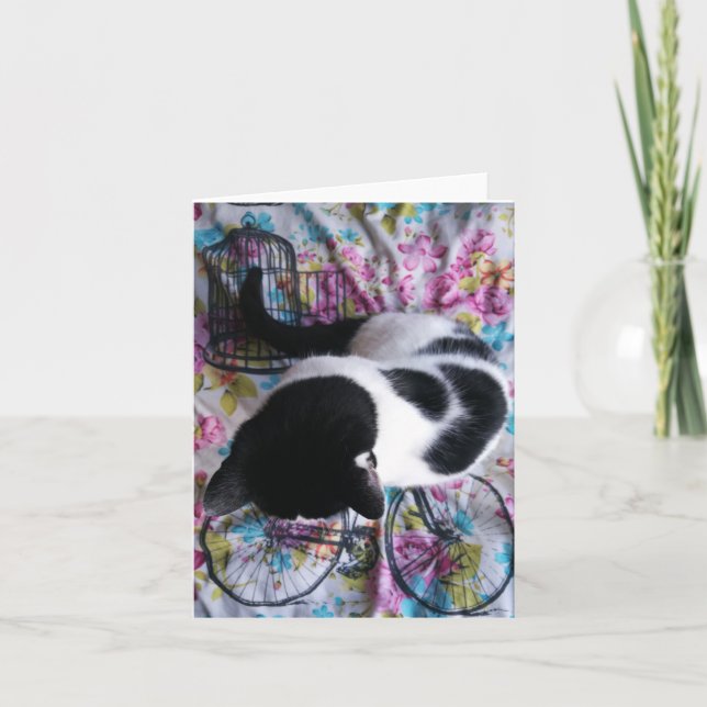 Sitzender hübscher Kitty Notecard Karte (Vorderseite)