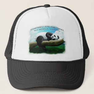 Sitzender Panda Truckerkappe