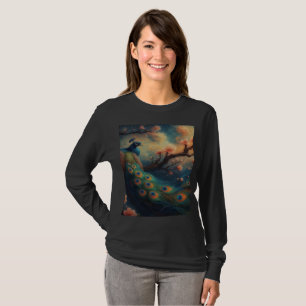 sitzender Pfau T-Shirt