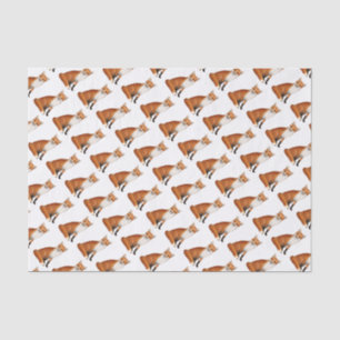 Sitzendes roter Fox-Tier-Seidenpapier Seidenpapier