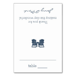 Sitzkarte für Adirondack Tischnummer