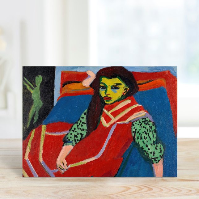 Sitzmädchen | Ernst Ludwig Kirchner Karte (Von Creator hochgeladen)