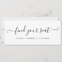Sitzplan für die Hochzeit Finden Sie Ihre Sitzkart Einladung