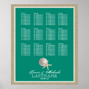 Sitzplan mit veränderbarer Farbe Poster