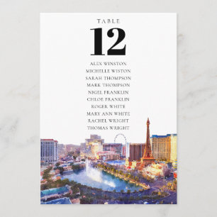 Sitzplan Tischnummer Las Vegas