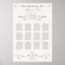 SITZPLATZ 81-120 | Elegante Beauty Wedding Poster
