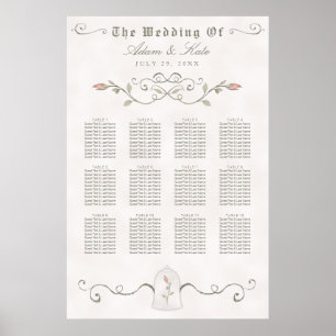 SITZPLATZ 81-120   Elegante Beauty Wedding Poster