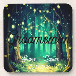 Sitzplatz Namensschild Hochzeit Getränkeuntersetzer