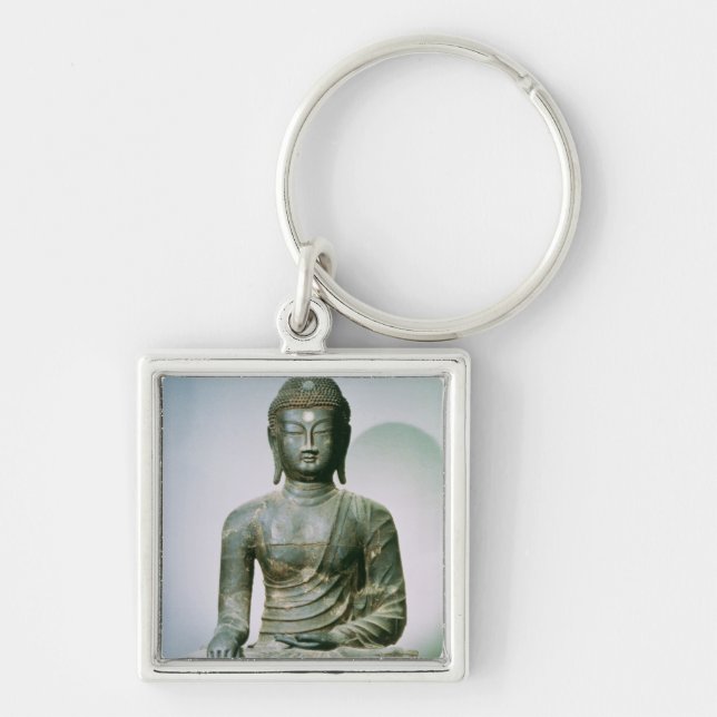 SitzSakyamuni Buddha von Ch'ungung-Ni (Eisen) Schlüsselanhänger (Vorne)