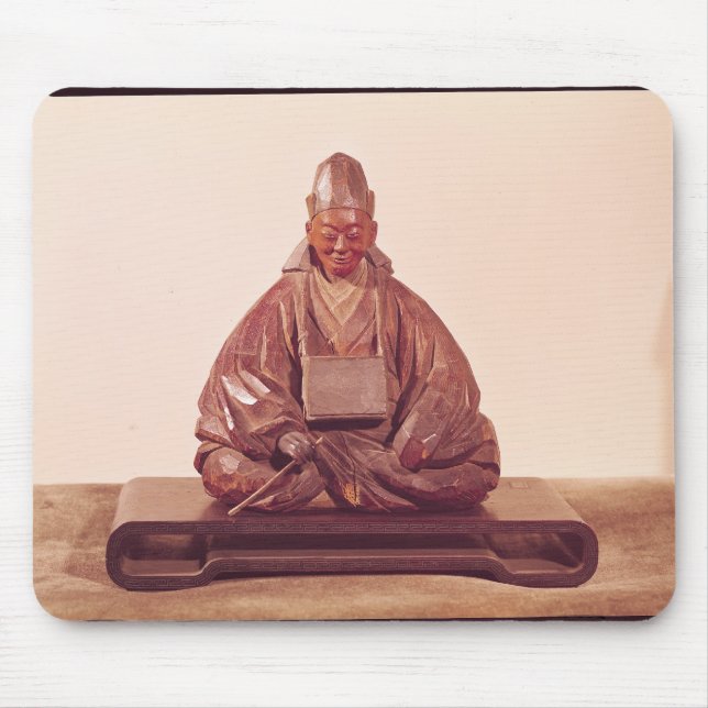 Sitzstatue der Basho Edo-Zeit Mousepad (Vorne)