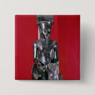 Sitzstatue des Gott Amonschützens Button