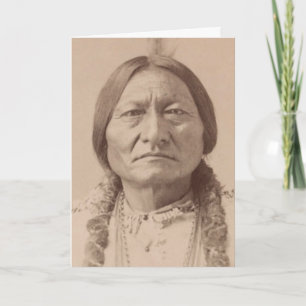 SITZUNG BULL LAKOTA LEADER BLANK GREETCARDS KARTE