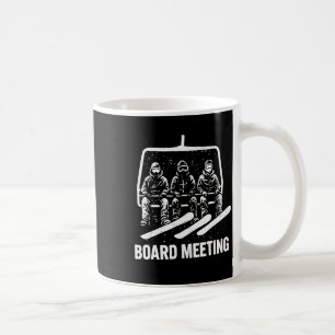 Sitzungen Wintersportbegeisterter Snowboarden Schn Kaffeetasse