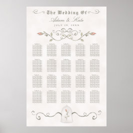SITZUNGSGEBÜHR 151-200 | Elegante Beauty Wedding Poster
