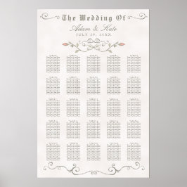 SITZUNGSGEBÜHR 201-250 | Elegante Beauty Wedding Poster