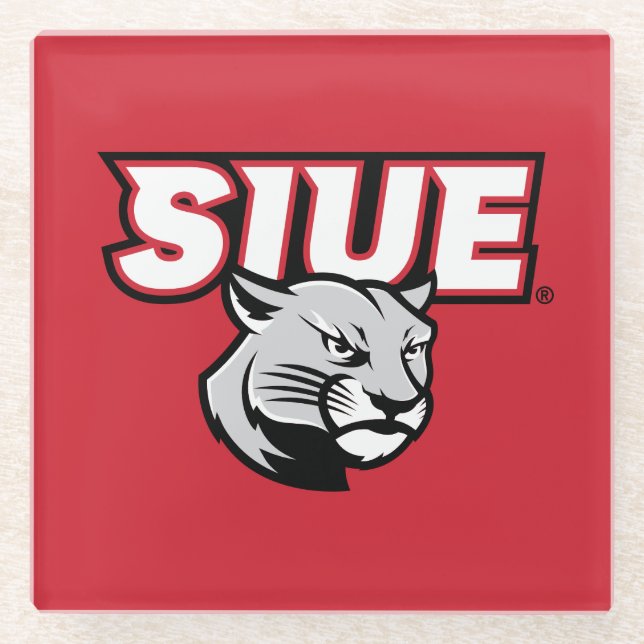 SIUE Cougars Glasuntersetzer (Vorderseite)