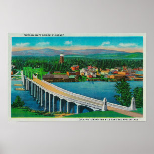 Siuslaw-Brücke in Florenz, Oregon Poster
