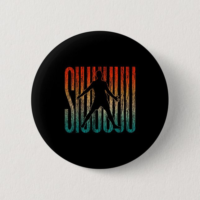 Siuuu Funny Soccer Football Boys Men Women Soccer  Button (Vorderseite)