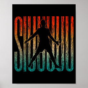 Siuuu Lustiger Fußball Jungen Männer Frauen Fußbal Poster