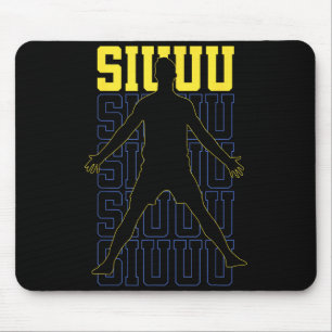 Siuuu Spieler Fußball Soccer Fußball Mousepad