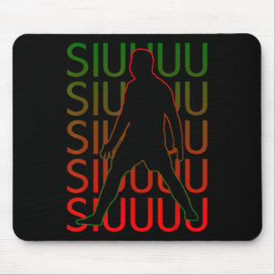 Siuuuu Lustiges Fußballgeschenk für Fußballfans  Mousepad