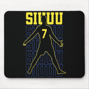 Siuuuu Lustiges Fußballgeschenk für Fußballfans Mousepad