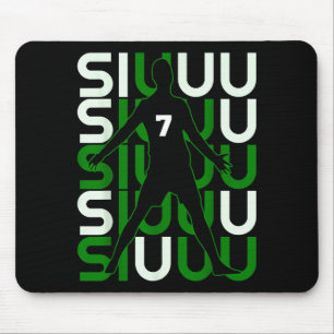 Siuuuu Lustiges Fußballgeschenk für Fußballfans Mousepad