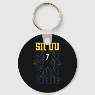 Siuuuu Lustiges Fußballgeschenk für Fußballfans  Schlüsselanhänger
