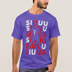 Siuuuu Lustiges Fußballgeschenk für Fußballfans T-Shirt