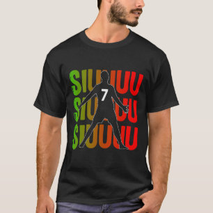 Siuuuu Lustiges Fußballgeschenk für Fußballfans T-Shirt