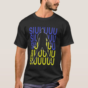 Siuuuu Lustiges Fußballgeschenk für Fußballfans T-Shirt