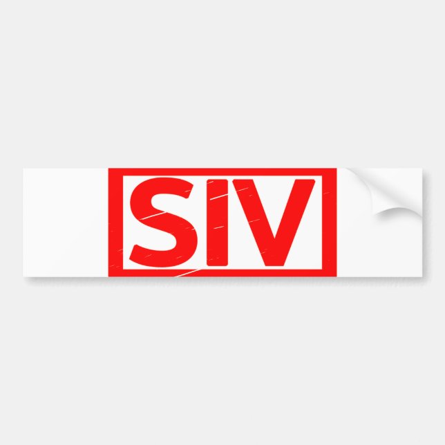 Siv Briefmarke Autoaufkleber (Vorne)